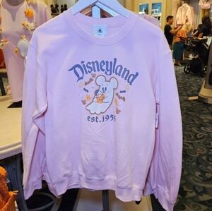 DisneyParks  Disneyland  Pink Ghost Pullover Sweatshirt Adult Size Large NWT